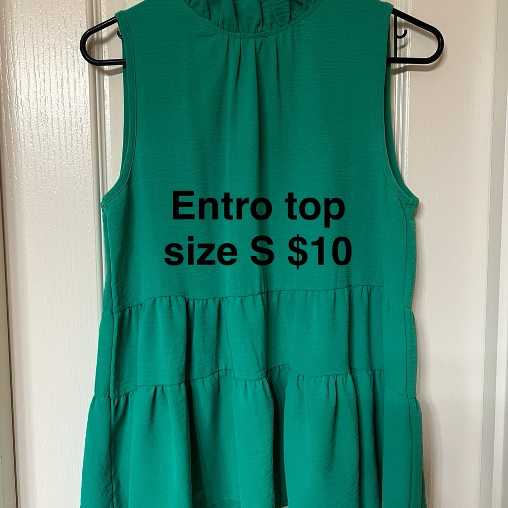 Entro Emerald Sleeveless Blouse